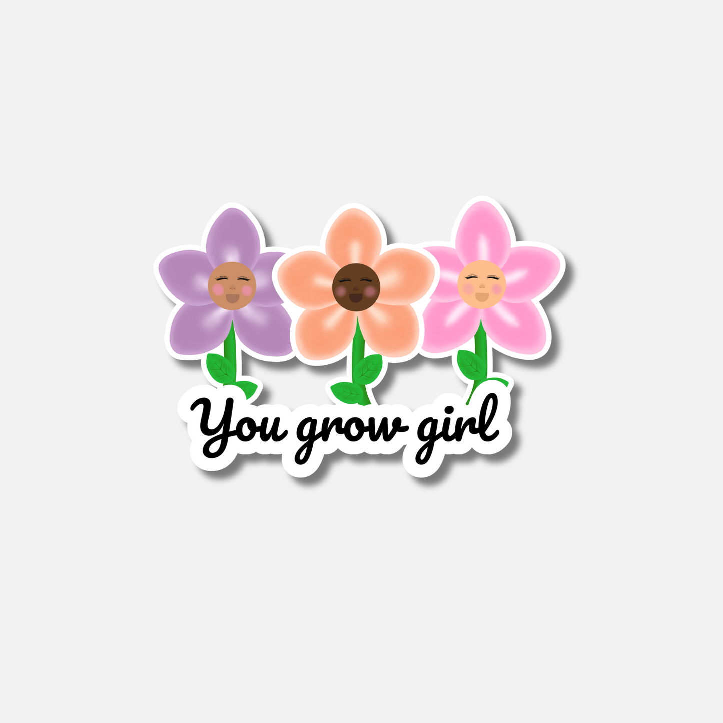 Grow Girl Sticker