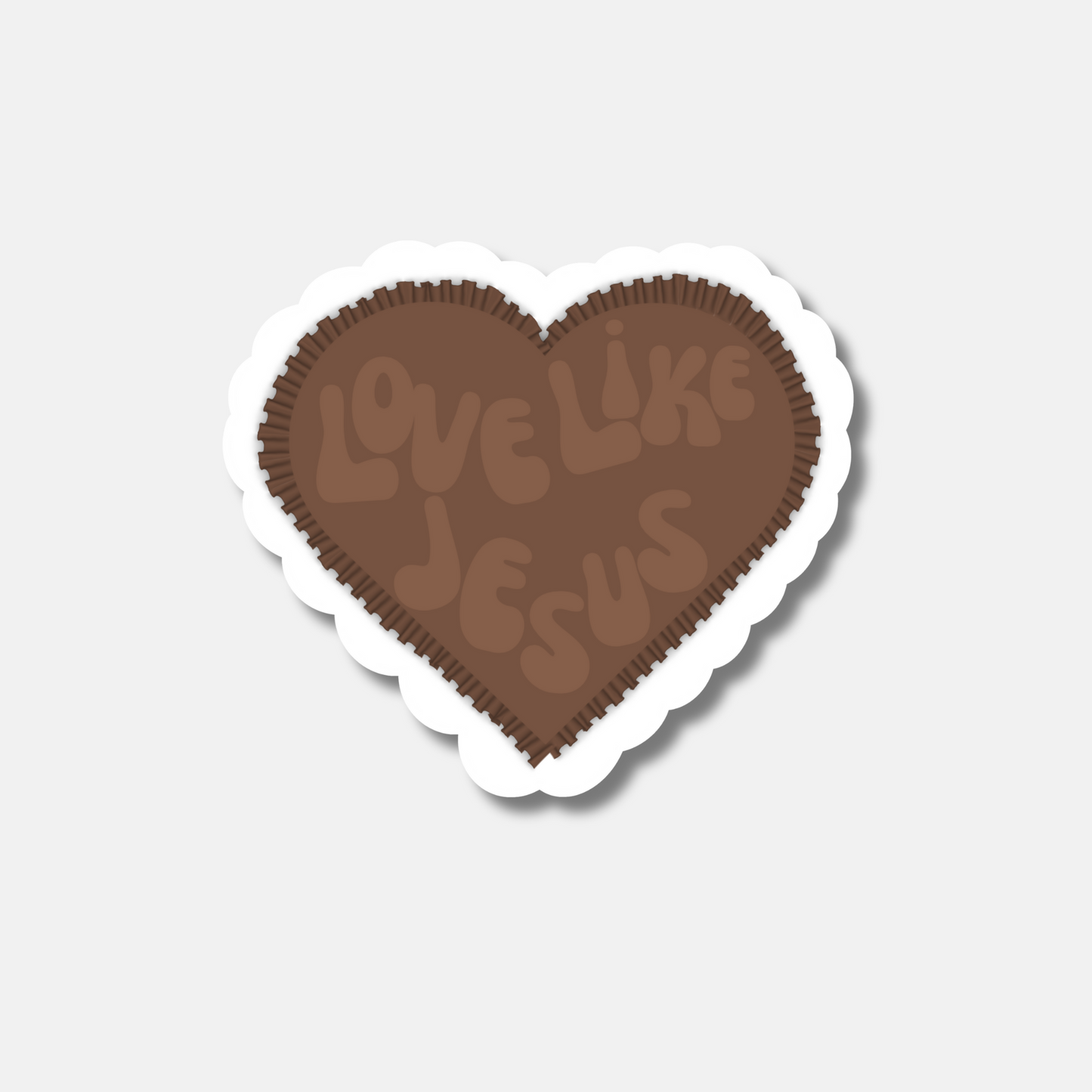 Love like Jesus heart Sticker