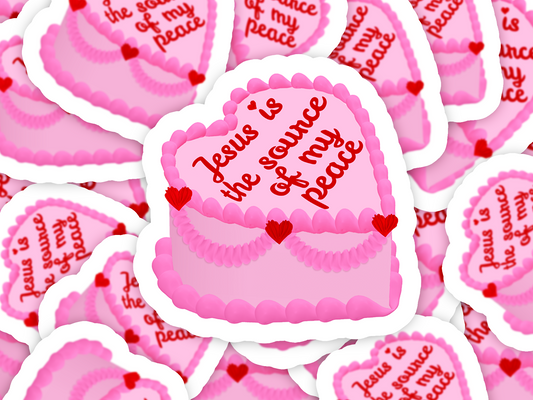 Jesus Is The Source Cake Sticker