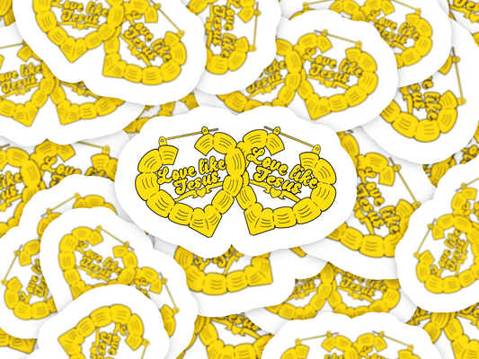 Bamboo Earrings Sticker