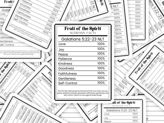 Fruit Of The Spirit Sticker