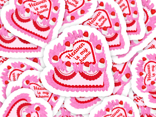 Heaven Is My Home Cake Sticker