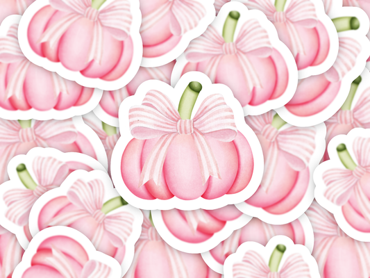 Pink Stripe Pumpkin