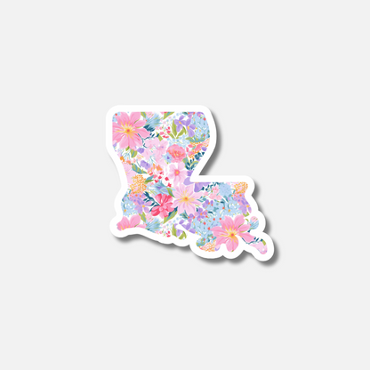 Floral State Sticker