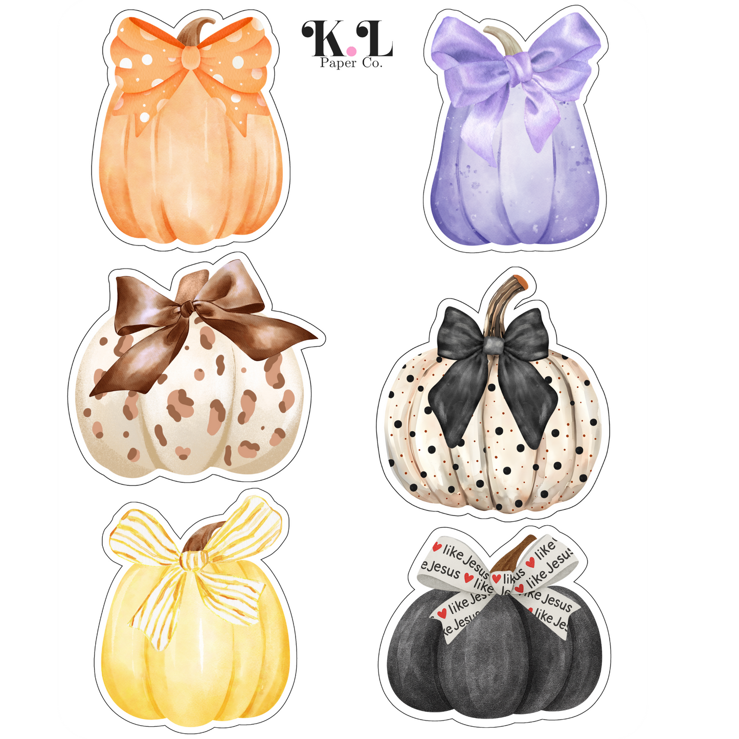 Pumpkin Deco Sticker Sheet