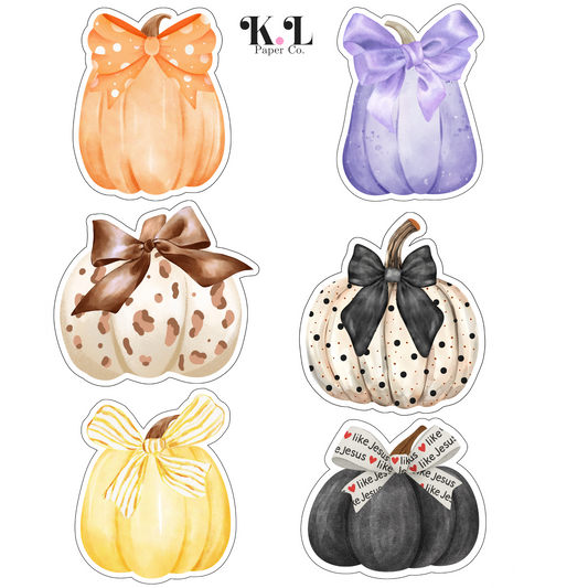 Pumpkin Deco Sticker Sheet
