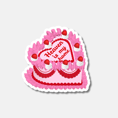 Heaven Is My Home Cake Sticker