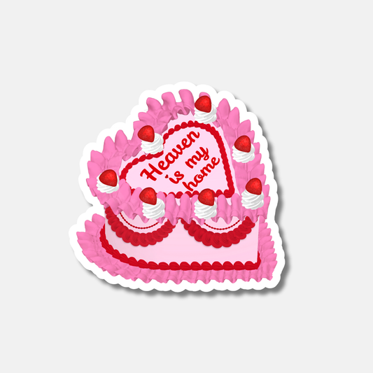 Heaven Is My Home Cake Sticker