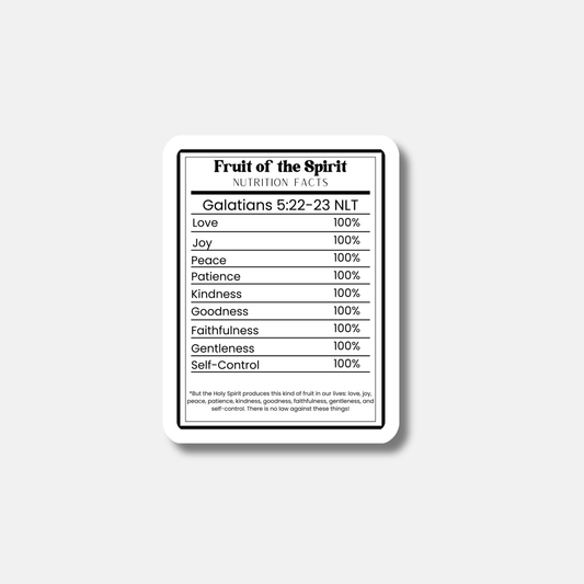 Fruit Of The Spirit Sticker