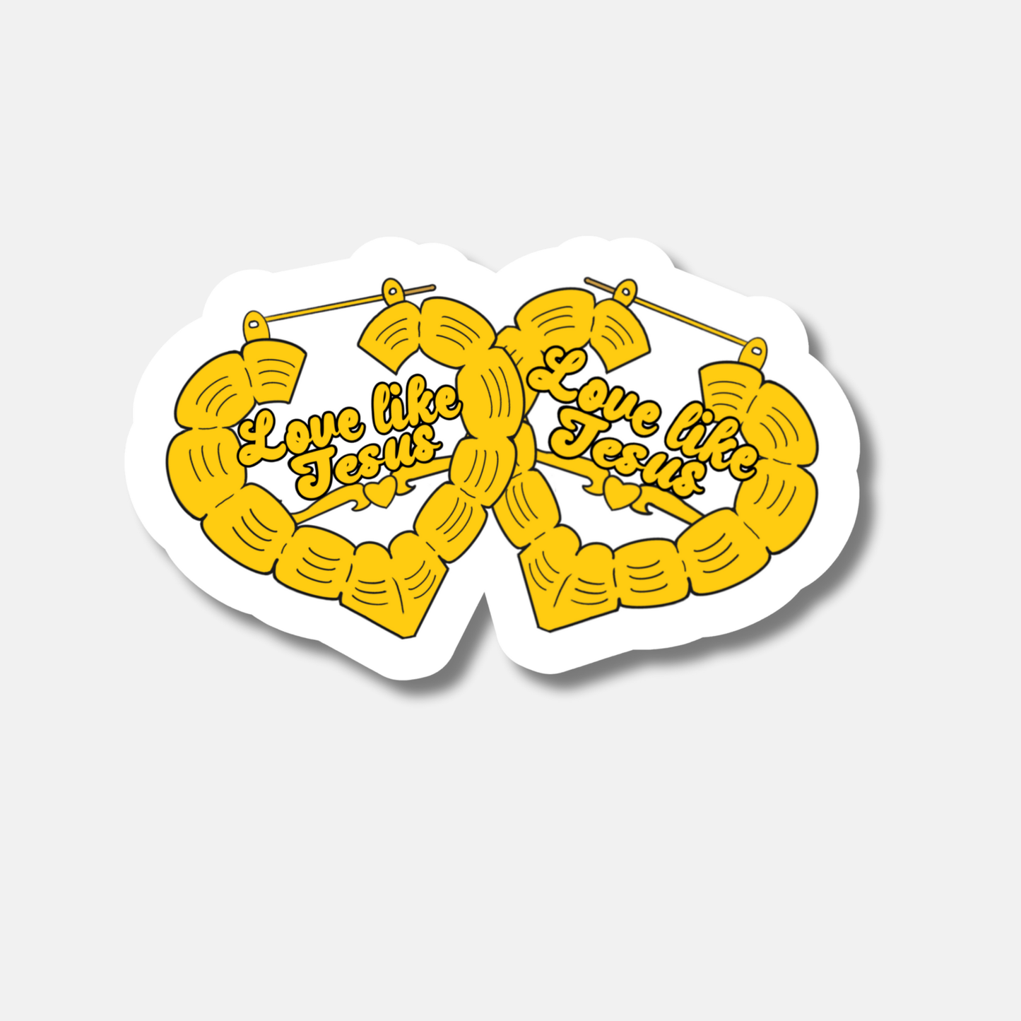 Bamboo Earrings Sticker