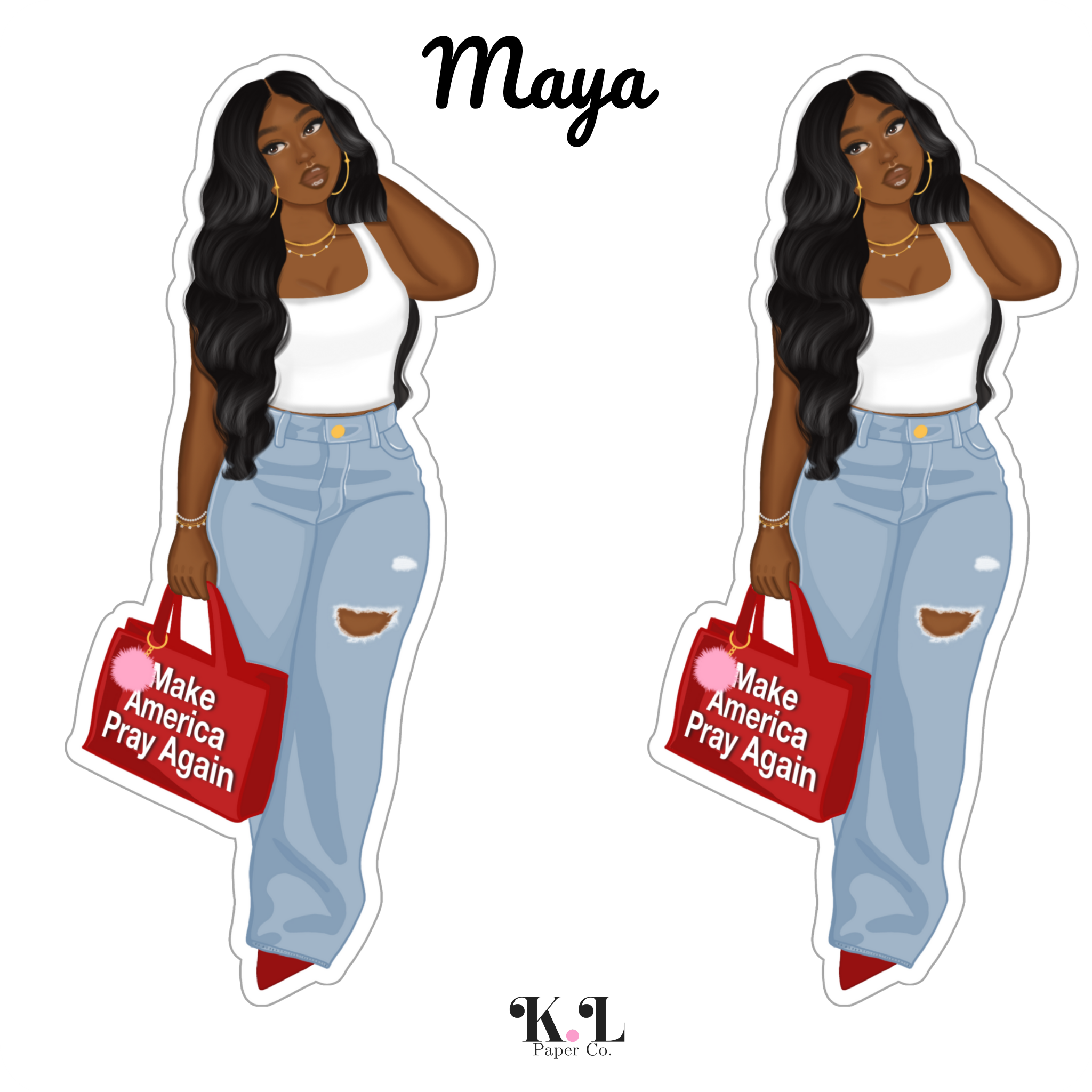 Maya Sticker Sheet – K.L Paper Co