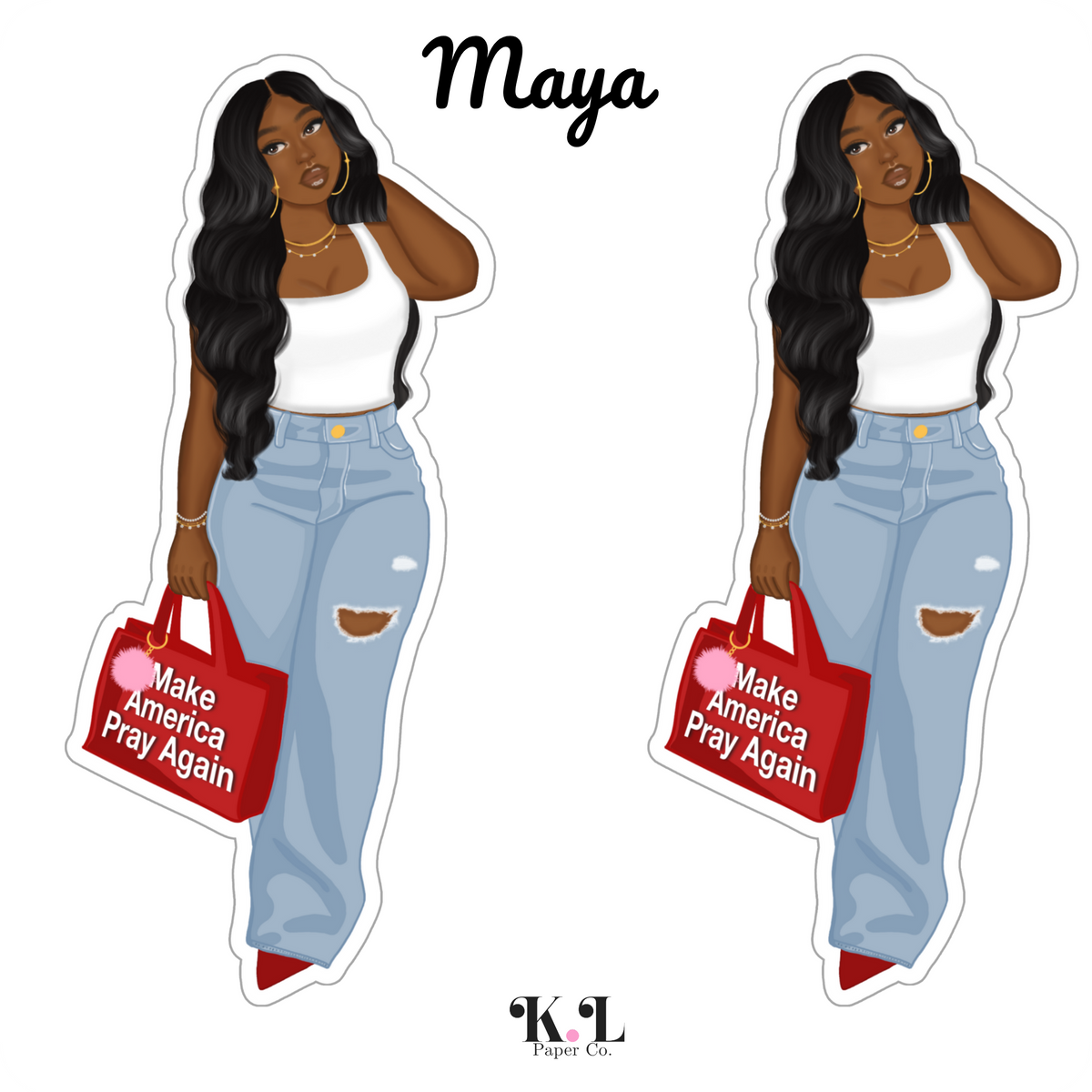 Maya Sticker Sheet – K.L Paper Co